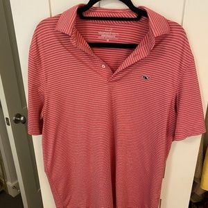 Mens short sleeve VIneyard Vines Performance golf Shirt